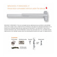 Von Duprin 9950WDC-F Series - Fire Rated 3 ft Grooved Case Wide Stile Concealed Vertical Cable Exit Device for Woods Doors