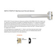 Von Duprin 9975-F Series - Fire Rated 3 ft Grooved Case Wide Stile Mortise Exit Device, Less Dogging