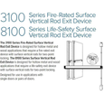 Adams Rite 3100 Series 30" Fire-Rated Surface Vertical Rod Exit Device