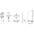 Adams Rite 8100 Series 48" Surface Vertical Rod Exit Device for Wood and Hollow Metal Doors