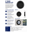 BEA 10BOX6RNDFM 6 Inch Round Flush Mount Box for Push Plates and Touchless Actuators