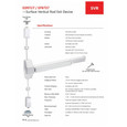 TownSteel 9700 Series ED9727 - 36" x 96" ANSI Grade 1 Certified Heavy-Duty Surface Vertical Rod Exit Device