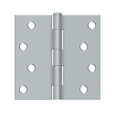 Deltana S44-R 4" x 4" Square Hinge, Residential Thickness, Steel (Pair)