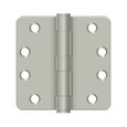 Deltana Deltana S44R4HD 4" x 4" x 1/4" Radius Hinge, Heavy-Duty, Steel (Pair) DEL-S44R4HD