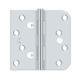 Deltana Deltana DE44058TT 4" x 4" x 5/8" Radius x Square Hinge, Steel (Pair) DEL-DE44058TT