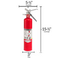 Amerex Multi-Purpose Dry Chemical Fire Extinguisher ABC Class Aluminum Construction Wide Temperature Range