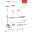 TownSteel 8900 Series EF8927 - Fire Rated 36" x 84" ANSI Grade 1 Certified Surface Vertical Rod Exit Device