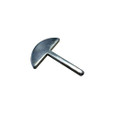 Schlage L583-233 emergency turn tool, T-bar style with half-moon head, zinc finish, for L9040 and L9440 mortise locks