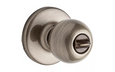 Kwikset 300P Polo Privacy Door Knob, Interior Bed/Bath Lock, 6AL Latch & RCS Round Corner Strike