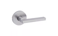 Kwikset 720HFL (Round) Halifax Lever with Round Rose Passage Door Lock, Interior Hall/Closet, Grade 3, Reversible, 6AL Latch & RCS Strike