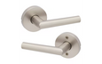 Kwikset 720MILRDT Milan Lever (Round) Rose, Passage Door Lock with 6AL Latch and RCS Strike, Hall/Closet Door Handle