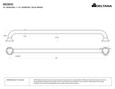 Deltana Deltana 88GB32 Grab Bar, 88 Series, 32" DEL-88GB32