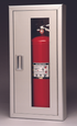 Larsens AL2409 Fire Extinguisher Cabinet - Architectural Series, ADA Compliant, 10 lb Capacity, Aluminum Door, Non-Fire Rated