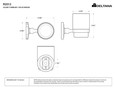 Deltana Deltana R2013 Wall-Mounted Tumber Set, R-Series DEL-R2013