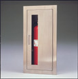 Larsens 24095 Fire Extinguisher Cabinet - Architectural Series, ADA Compliant, 5 lb Capacity, Stainless Steel Door, Fire Rated