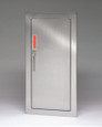 Larsens 2409 Architectural Series Fire Extinguisher Cabinet, Stainless Steel Solid Door with Key Lock, 5 lb Capacity, Non-Fire Rated