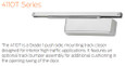 LCN LCN 4114T Surface-Mounted Single Lever Arm, Heavy Duty Closer - Powder Coat Finish LCN-4114T-POWDER