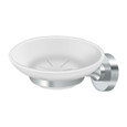 Deltana BBN2012 Frosted Glass Soap Dish, BBN Series