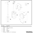 Toto SP NUT W/GASKETS & SLIP WASHER THP3162