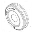 Toto SP ESCUTCHEON W/ GASKET THP4983#PN