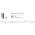 Rockwood 486 Angle Door Stop, Steel with rubber bumper
