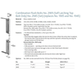 Rockwood 2945 Combination Flush Bolt Set for Wood Doors