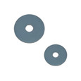 Toto SET OF LARGE & SMALL SIDE PLA THU348
