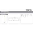 Emtek Emtek Alexander Appliance Pull, 12" and 18" Appliance Pulls EMTEK-ALEXANDER-APPLIANCE-PULLS