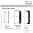 Emtek Emtek Baden 8" Door Pull EMTEK-BADEN-DOOR-PULLS