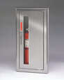 Larsens 2712 Fire Extinguisher Cabinet - Architectural Series, ADA Compliant, 20 lb Capacity, 27 x 12, Stainless Steel Door, Non-Fire Rated