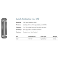 Rockwood 322 Round Corner Latch Protector Satin Stainless Steel