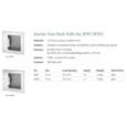 Rockwood BF97 Barrier Free Flush Pull, 5" by 5", 7/8" Depth