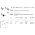 Rockwood 620 - 160 Degree Door Viewer, for 1-3/8" to 2" Door Thickness