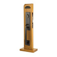 Emtek 3340 Rustic Modern Rectangular Sandcast Bronze Mortise Entrance Handleset - Entry Set EMTEK-3340