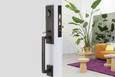 Emtek Emtek 3340 Rustic Modern Rectangular Sandcast Bronze Mortise Entrance Handleset - Entry Set EMTEK-3340