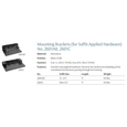 Rockwood 2601C Mounting Brackets for Soffit Applied Hardware, Black Prime Coat Finish