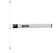 Falcon Falcon 1495HB-P Narrow Stile Concealed Vertical Rod Touch Bar Exit Devices - Hold Back 159CA-HB with Pull and Rim Cylinder - 3FT FAL-1495HB-P-3FT