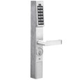 Alarm Lock Alarm Lock DL1200 - Narrow Stile Pushbutton Aluminum Door Trim Retrofit Glass Doors with Latch Locks ALA-DL1200