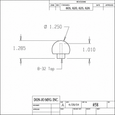 Don-Jo 58 Cabinet Pull, 1-1/4" Width, 1-9/32" Projection — Residential Cabinet Hardware