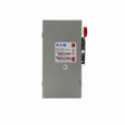Eaton Heavy duty single-throw non-fused safety switch, Single-throw, 30A, 1, Painted steel, Three-pole, Three-wire, 7.5 at 480 Vac TD 1 Ph, 10 at 600 Vac TD 1 Ph, 10 at 240 Vac TD 3 Ph, 20 at 480 Vac TD 3 Ph
