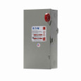 Eaton Heavy duty single-throw non-fused safety switch, Single-throw, 30A, 1, Painted steel, Three-pole, Three-wire, 7.5 at 480 Vac TD 1 Ph, 10 at 600 Vac TD 1 Ph, 10 at 240 Vac TD 3 Ph, 20 at 480 Vac TD 3 Ph