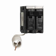 Eaton BAB thermal magnetic ,Quicklag industrial thermal-magnetic ,Bolt-on mounting, Switching neutral,20 A,10 kAIC,Two-pole,120/240 V,Non-Interchangeable,Q7,BAB