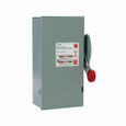 Eaton Heavy duty single-throw fused safety switch, 60 A, 1, Painted steel, Class H, Fusible with neutral, Three-pole, Four-wire, 600 V, Max Hp: 20, 25/ 30, 50 hp , #14-#2 Cu/Al