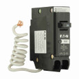 Eaton BR GFCI ,Plug-in ground fault ,30 A,10 kAIC,Single-pole,120/240 V,BRN,Trip-to-center,Plug-on,#14-8 AWG,Ground fault circuit interrupter,GFI,5 mA