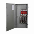 Eaton Heavy duty single-throw fused safety switch, 400 A, 1, Painted steel, Class H, Fusible without neutral, Three-pole, Three-wire, 600 V, Max Hp: 250, 350 hp , #1/0-300 kcmil; or #1/0-750 kcmil Al