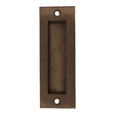 Don-Jo BD18 Flush Cup Pull for Sliding and Barn Doors, 7" Length x 2.485" Width, 5" x 1.245" Cutout