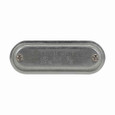 Crouse-Hinds Eaton series Condulet Form 7 wedge nut cover with integral gasket, Sheet steel, 1"