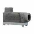 Crouse-Hinds Eaton series Condulet OE conduit outlet body with cover, Feraloy iron alloy, LB shape, 1/2"