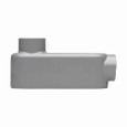 Crouse-Hinds Eaton series Condulet Series 5 conduit outlet body, Rigid/IMC, Copper-free aluminum, LB shape, 4"