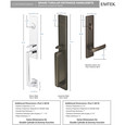 Emtek Emtek 4818 Davos Single Cylinder Entrance Handleset - Brass Tubular EMTEK-4818